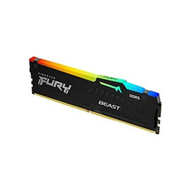Imagem de Kingston Módulo único de memória de desktop FURY Beast 8GB 5200MT/s DDR5 CL36 RGB | Sincronização infravermelha | AMD Expo | Plug N Play | KF552C36BBEA-8