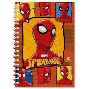 Imagem de Caderno Universitário Homem Aranha Spiderman 1 Matéria Culturama 80 Folhas
