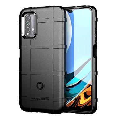 Imagem de CCSmall Capa para Xiaomi Redmi 9T, capa resistente à prova de choque de grau militar testada contra quedas para Mi Redmi 9 Power capa de telefone rígida resistente para Xiaomi Redmi 9T HD preta