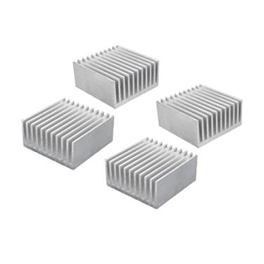 Imagem de Easycargo Dissipador de calor de 40 mm 40 mm x 40 mm x 20 mm, kit de dissipador de calor de alumínio, dissipador de calor de resfriamento para impressora 3D Motor de passo NEMA 17, TEC1-12706 Módulo