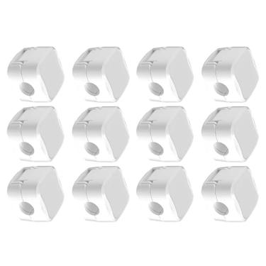 Imagem de MOOKEENONE Organizador de cabo magnético de carregamento de 12 peças, suporte de cabo multiuso para organização de mesa para cabos USB C, micro cabos