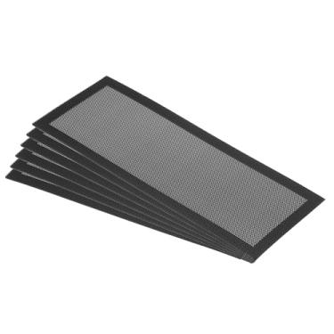 Imagem de PATIKIL Capa de ventilação magnética de 10 cm x 25 cm, pacote com 6 capas para registros de ar de parede de piso com ímã forte malha para bloquear detritos de poeira do cabelo, preto
