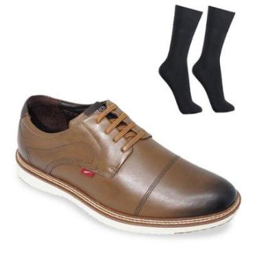 Imagem de Kit Sapato Ferracini Lancaster Masculino + Par de-Masculino