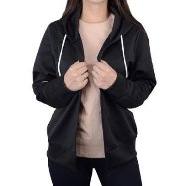 Imagem de Blusa Feminina Facinelli By Mooncity Moletom Preto - 670314-Feminino