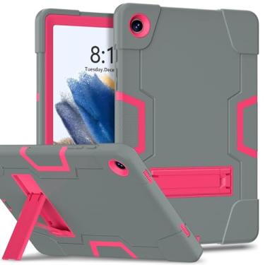 Imagem de Estojo protetor Compatível com Samsung Galaxy Tab A9 Plus SM-X210/216/X218 Capa de silicone para tablet com suporte, capa protetora robusta à prova de choque para serviços pesados Capa (Size : Grey+R