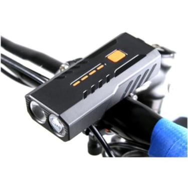Imagem de Farol Lanterna guidão speed mtb Bike Farol 700 Lumes Recarregável Bc25 indicador de bateria power bank