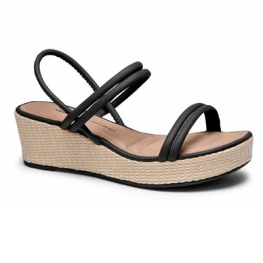 Imagem de Sandália Feminina Anabela Rives Preto Dakota Z9651-0032