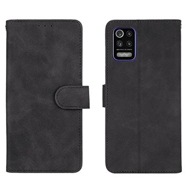 Imagem de Capa para LG K62, capa para LG K52, carteira carteira flip dinheiro compartimentos para cartão de identificação de crédito suporte de couro PU clipe magnético capa para celular LG K62 / LG K52 / LG