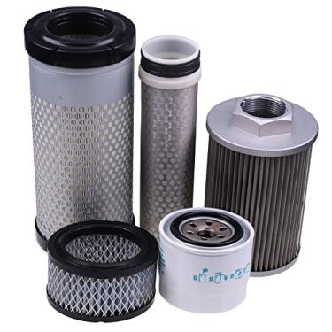Imagem de Solarhome Novo kit de filtro RD158-42270 RD158-42280 HH164-32430 RD411-62210 RD159-51020 compatível com mini escavadeira Kubota KX040-4