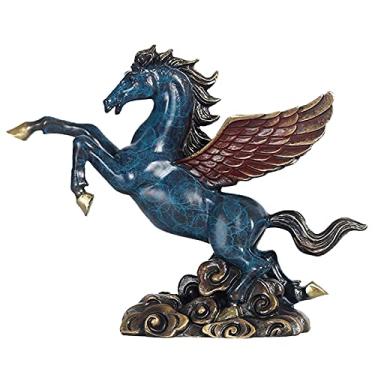 Imagem de jinyi2016SHOP Estátua abstrata para natação, decoração moderna, ornamentos de sala de estar, arte de resina, artesanato, estatueta de sala de estar (cor: nadadores)