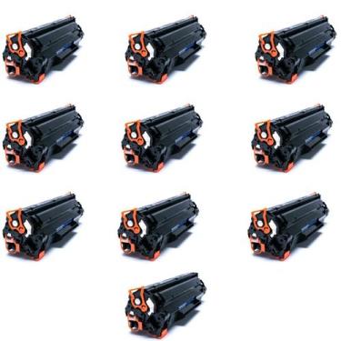 Imagem de Kit 10x Toner 100% Compatível Novo Cb435a 35a 435a Cb435a  P1005 P1006