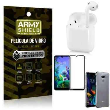 Imagem de Fone Bluetooth LY-122 LG K12 Max + Capinha Anti Impacto + Película 3D 