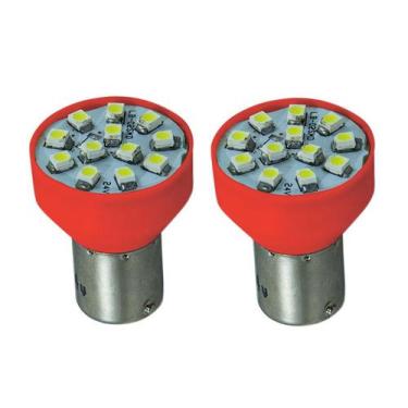 Imagem de Lâmpada Led Vermelho Smd 1 Pólo Luz De Ré Pisca Par - GP