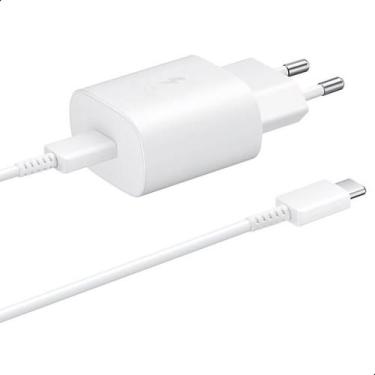 Imagem de Carregador 25W Samsung C+C Compatível S20 FE Original, EP-TA800, Garan