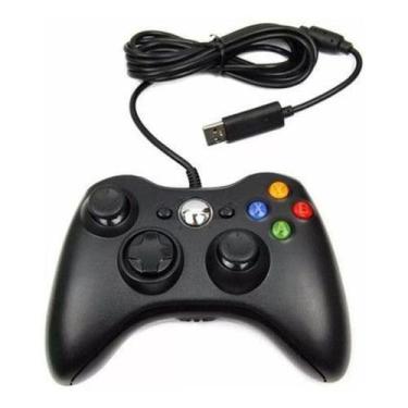 Imagem de Controle Video Game Xbx 360 Com Fio Joystick E Pc - Pah