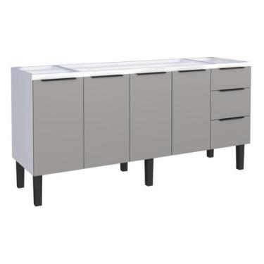 Imagem de Gabinete Armário Cozinha Jupter Cozimax 1.80 Mt 100% Aço  P/ Pia -Balç