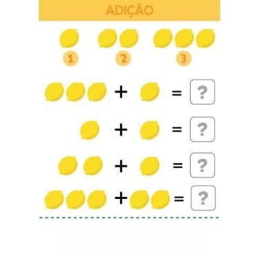Imagem de Painel de Lona Escolar  Adição -100x070cm - Fabrika de Festa