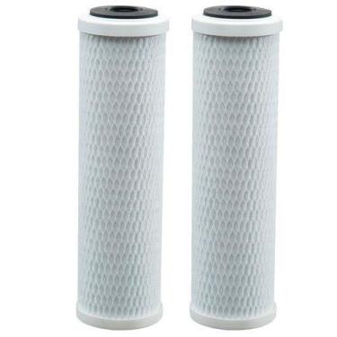 Imagem de Kit 2 Refil Filtro 9.3/4 Carbon Block Carvão Ativado Carcaça - 24 Hora