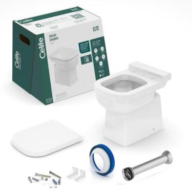 Imagem de Kit Completo Bacia Convencional Elite Branco Celite