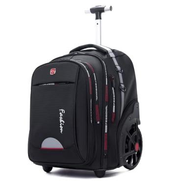 Imagem de WMHYLYH Mochila de rodinhas à prova d'água para laptop com rodas para adultos e homens...