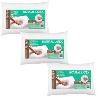 Imagem de 3 Travesseiros Látex Slim - 10 cm - Duoflex