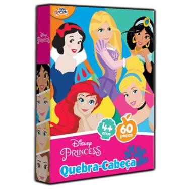 Imagem de Quebra-Cabeça Infantil Princesas Disney 60 Peças Hasbro