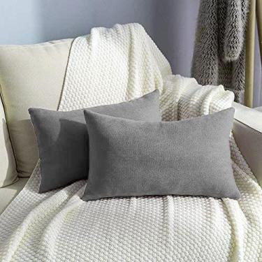 Imagem de Almofada Retangular Suede 30x50cm Cinza - FASTLAR