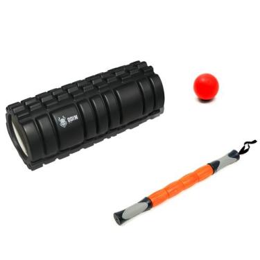 Imagem de Kit Rolo Texturizado, Bastão de Massagem e Lacrosse Ball - Odin Fit