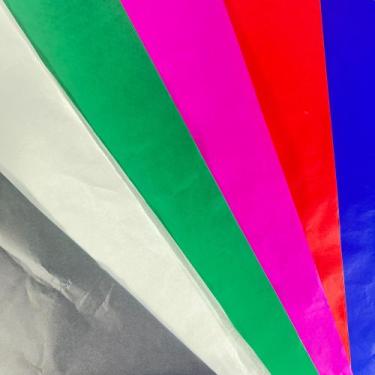 Imagem de Folhas de Seda Para Pipa 50x70cm 100 Unidades Coloridas - Alemão Pipas