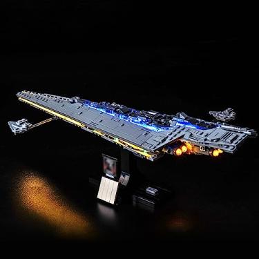 Imagem de Bourvill LED Lights Kit for Lego Star Wars Executor Super Star Destroyer 75356 - Lights Set Compatible with Lego 75356 Set -Classic Version (Lights Kit Without Model)