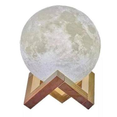 Imagem de Luminaria 3d Lua Cheia 15cm Usb Touch - Point Mix