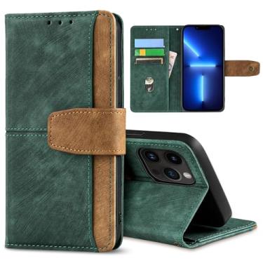 Imagem de GANGANPRO Coldre de celular de negócios de couro para Infinix Hot 50i 4G/Smart 9 4G, capa flip antiderrapante resistente a arranhões com suporte para cartão, capa carteira com suporte de 6,7 polegadas