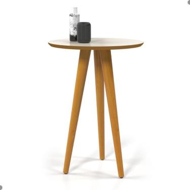 Imagem de Mesa Para Sala Oval Lateral Tianjin Off White Freijo