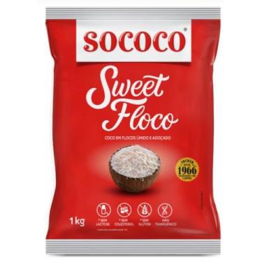 Imagem de Pacote Coco Ralado Sococo 1kg * Sweet Floco umido e adoçado - Lynx pro