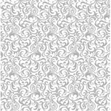 Imagem de TOALHA TNT ESTAMPADA ARABESCO PRATA 2,18 X 1,38 m - Fascinação