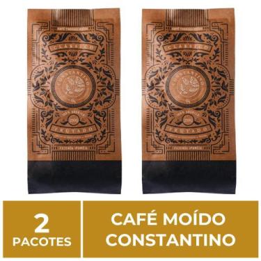 Imagem de 2 Pacotes de 250g, Café Moído, Constantino - Café Constantino