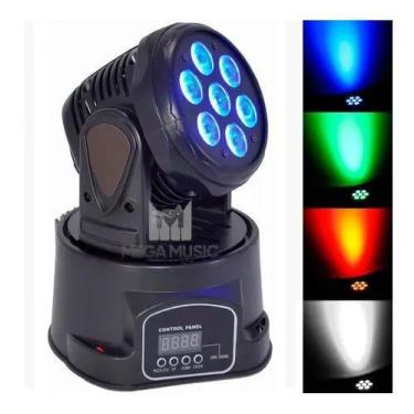 Imagem de Mini Moving Head Wash 18 Quadrileds Rgbw Iluminação Dj - LUATEK,  Bivo
