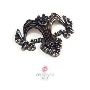 Imagem de Puxador Mascara - Artesanato &amp Co., Ouro Velho