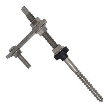 Imagem de Suporte Fixador Solar M10x200mm Telha Fibrocimento - 4 Peças - SunProp