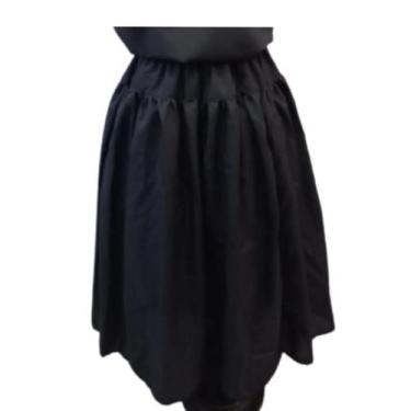 Imagem de Saia Umbanda Candomblé Feminina Oxford Preta Saia de Ração Saia Branca