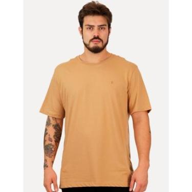 Imagem de Camiseta Individual Masculina Slim Light Logo Marrom Claro-Masculino