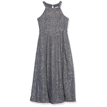 Imagem de Speechless Vestido de festa longo longo de malha Lurex sem mangas para meninas, Putty, 10
