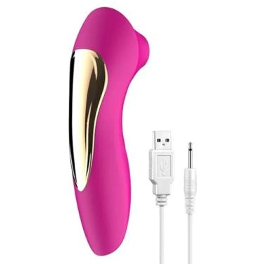 Imagem de Vibrador, Estimulador Sugador de Clitóris e Mamilo Recarregável 10 Padrões Sucção