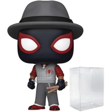 Imagem de POP Marvel Gamerverse: Homem-Aranha 2 - Boneco de vinil Funko City Sounds Suit Miles Morales (incluído com caixa protetora compatível), multicolorido, 9,5 cm