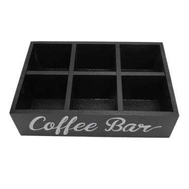 Imagem de Organizador da Estação de café, Organizador de café da Farmhouse Coffee para Bancada, Organizador de Acessórios para café, Organizador de Condimentos para Casa e Escritório (Preto)