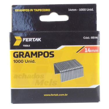 Imagem de Kit 10.000 Grampos de Grampeador Tapeceiro 6mm 8mm 10mm 12mm 14mm Prof