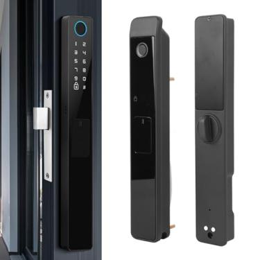 Imagem de Bloqueio de Entrada da Porta Inteligente, Cartão de Senha de Impressão Digital Smart Home Security Bloqueio de Entrada Sem Chave Com Aplicativo IP65 Provo de água Teclado Digital
