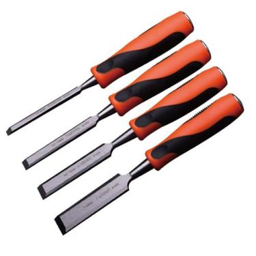 Imagem de Kit Jogo Com 12 Formão Profissional Entalhar Madeira Goiva Xilogravura