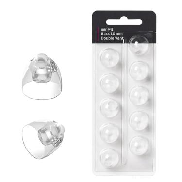 Imagem de (Ventilação dupla 10 mm) Cúpulas de aparelho auditivo para Oticon Minifit, tampas de orelha Oticon, peças de substituição, acessórios, cúpulas para aparelhos auditivos Oticon, kits de limpeza (10
