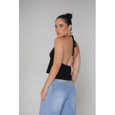 Imagem de Blusa Batinha Feminina Boho Bata Fesquinha Cropped Verão - NoBrand, Ve